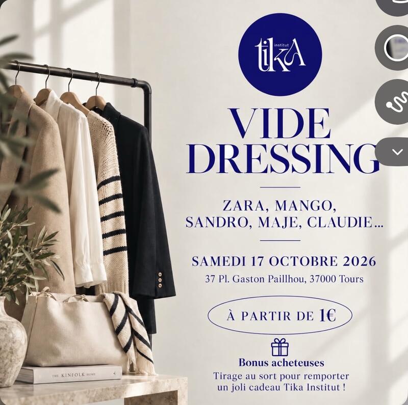 Grand vide dressing chez tika institut