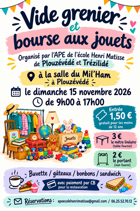 Vide grenier et bourse aux jouets