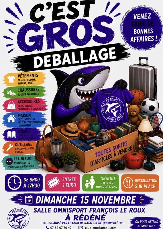 Gros déballage du cercle des nageurs de quimperlé