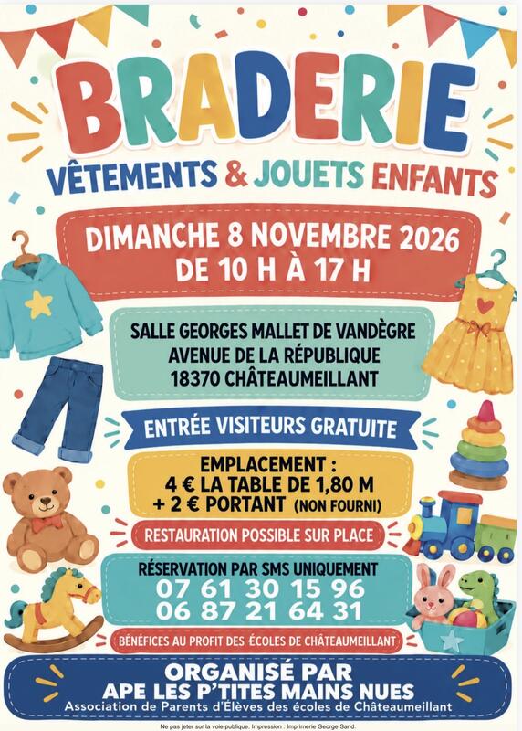 Braderie enfants, jouets et vêtements