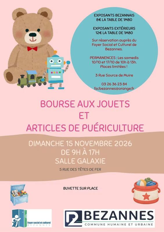 Bourse aux jouets et articles de puériculture