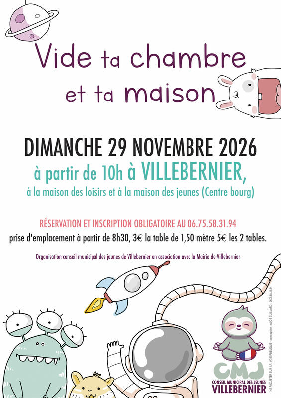 Vide ta chambre et ta maison