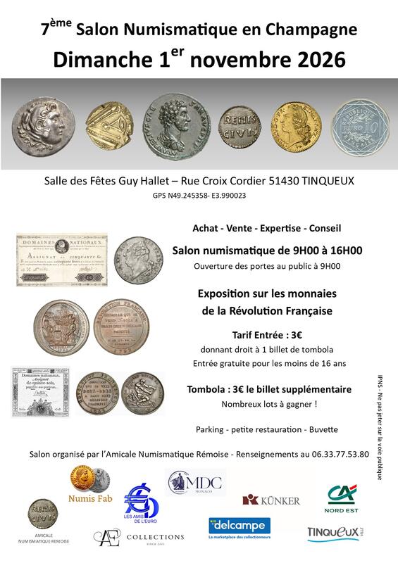 7ème salon numismatique en champagne