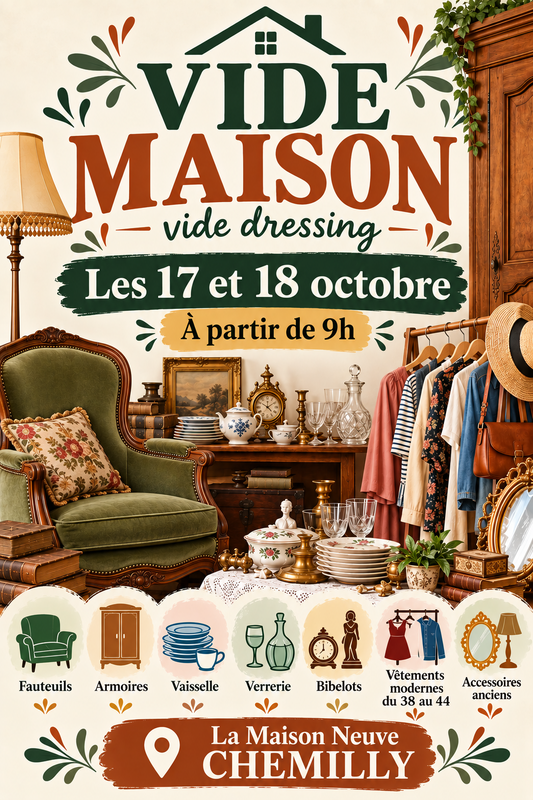 Vide maison et vide dressing