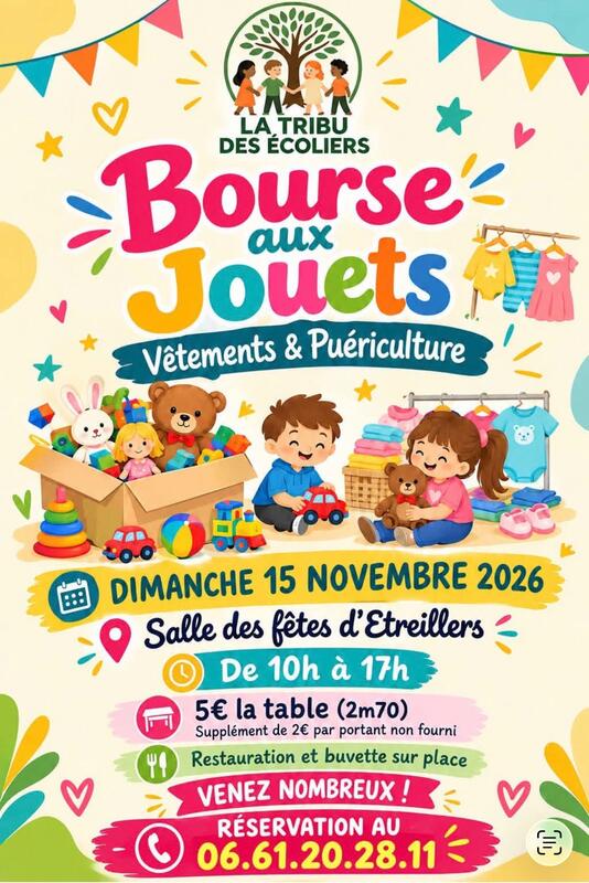 Bourse aux jouets, vêtements et puériculture
