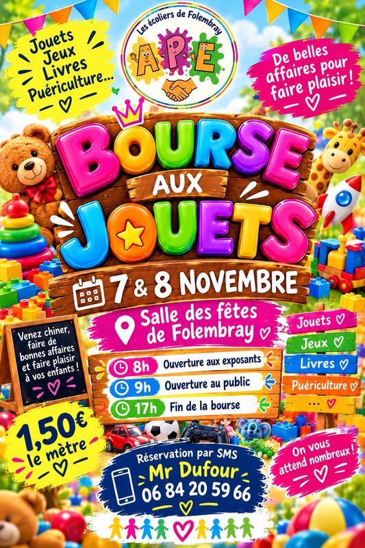 Bourse aux jouets de l'ape les ecoliers de folembray