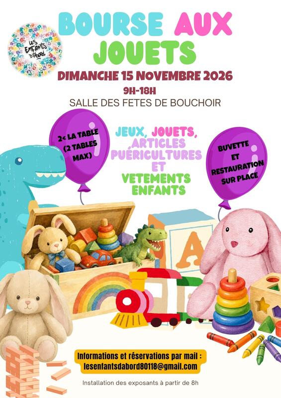 Bourses aux jouets des enfants d’abord
