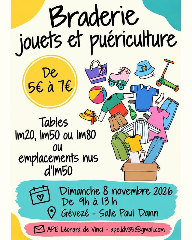 Braderie jouets et puericulture