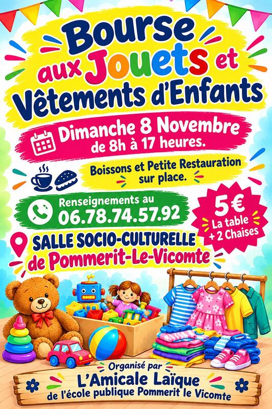 Bourse aux jouets et vêtements d'enfants