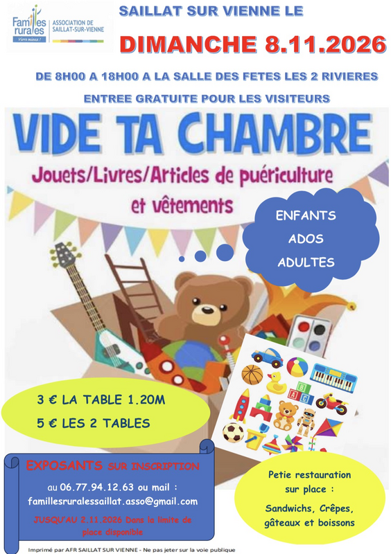 Vide ta chambre