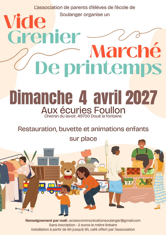 Vide grenier et marché de printemps