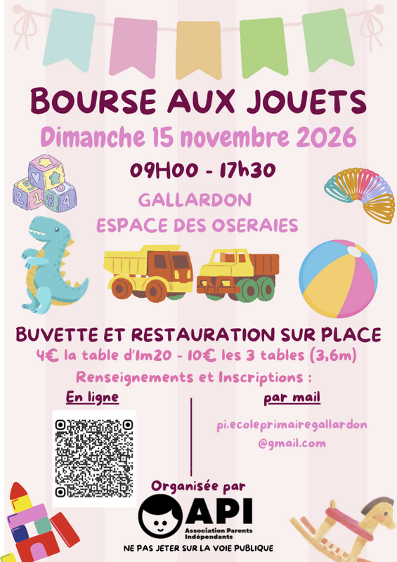 Bourse aux jouets 2026