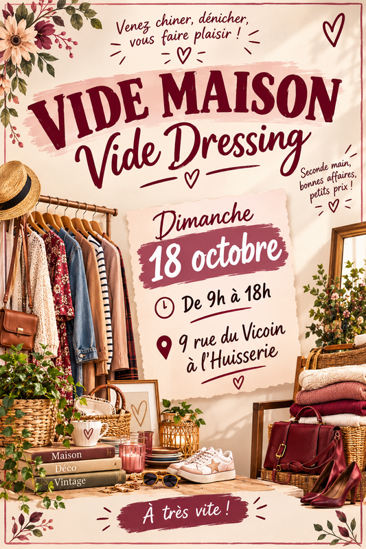 Vide maison / vide dressing