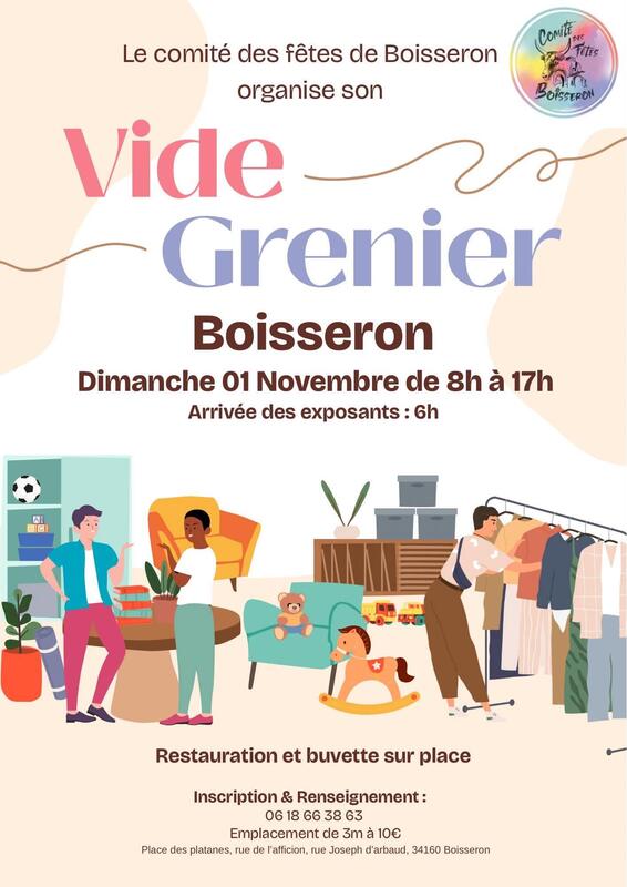 Vide grenier du comité des fêtes de boisseron