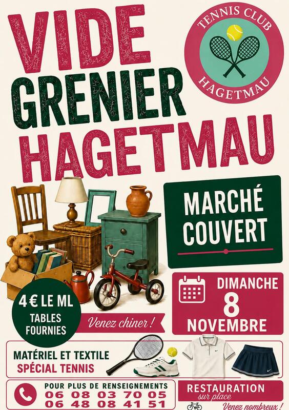 Vide grenier du tennis