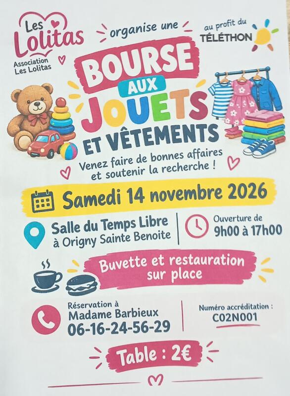 Bourse aux jouets et vêtements