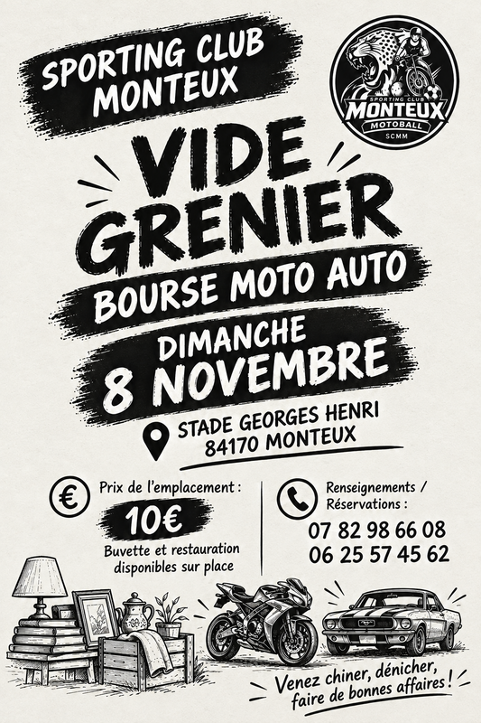 Bourse - automoto - vide grenier