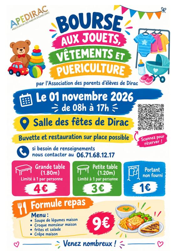 Bourse aux jouets - vêtements - puériculture