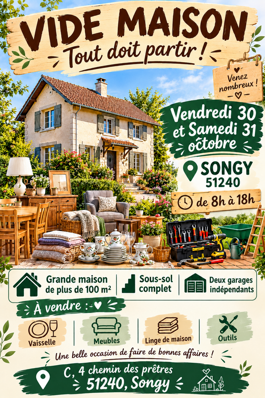 Vide maison