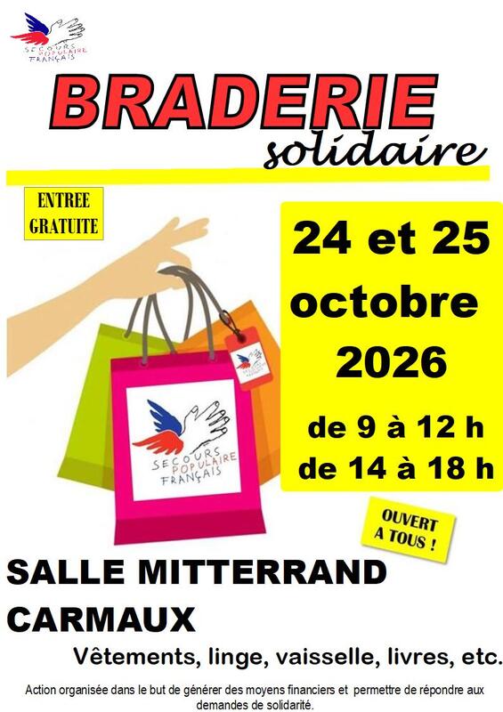 Braderie solidaire du secours populaire