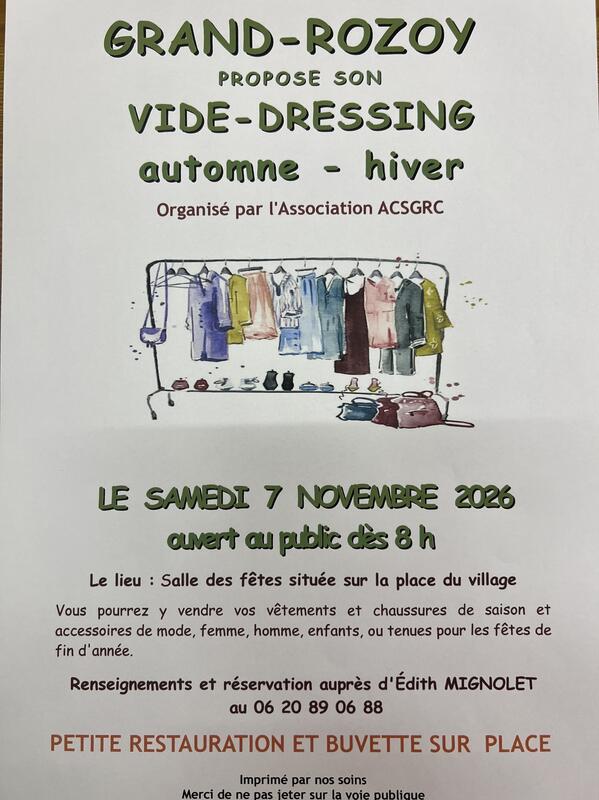 Vide dressing d'automne de grand-rozoy