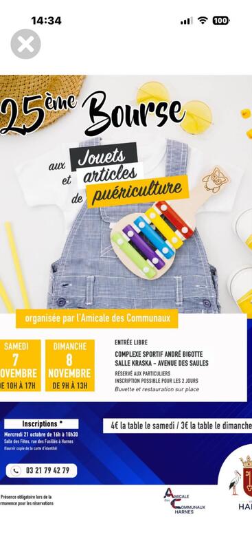 Bourse aux jouets et articles de puériculture