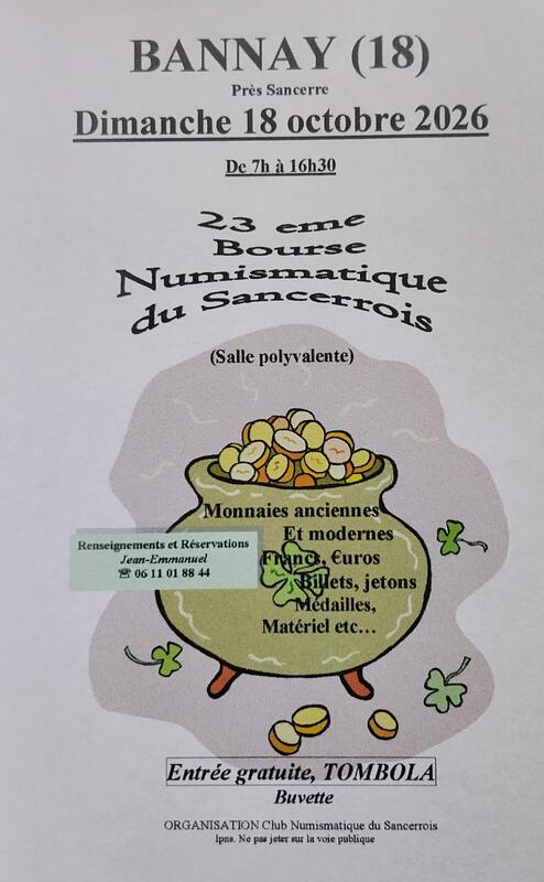 23ème bourse numismatique du sancerrois
