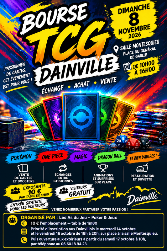 Bourse tcg pokémon et autres