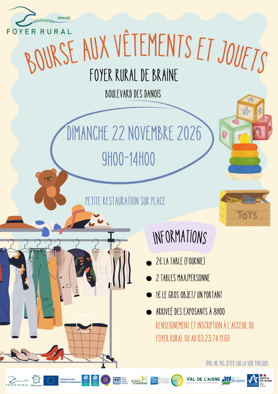 Bourse aux vetements et jouets