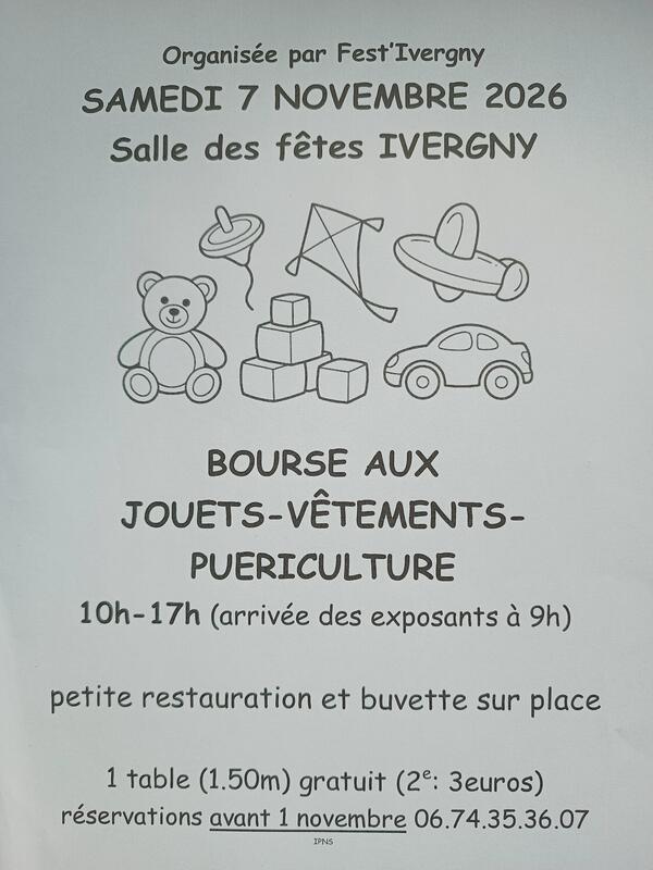 Bourse aux jouets - vêtements - puériculture