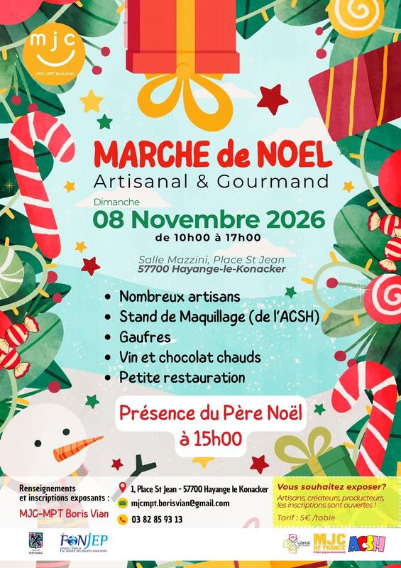 Marché de noël artisanal et gourmand