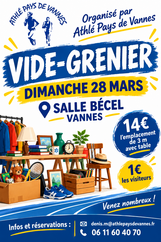 Vide grenier athlé pays de vannes