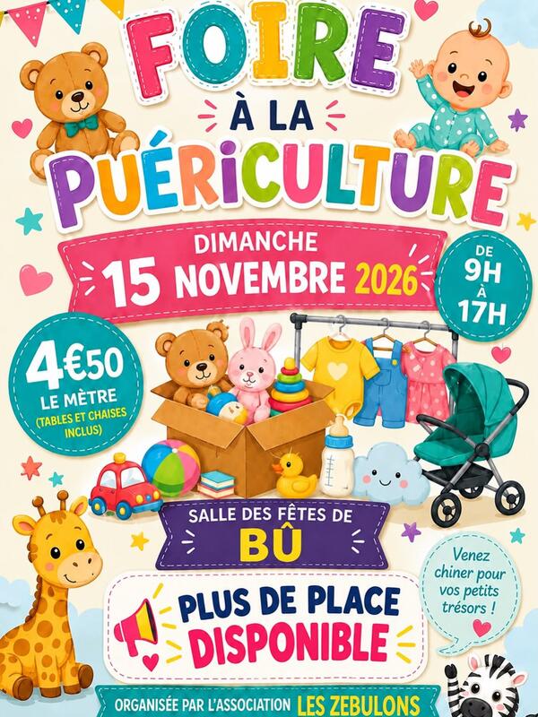 Foire puériculture des zebulons