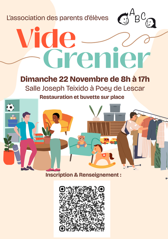 Vide grenier association parents d'elèves abc