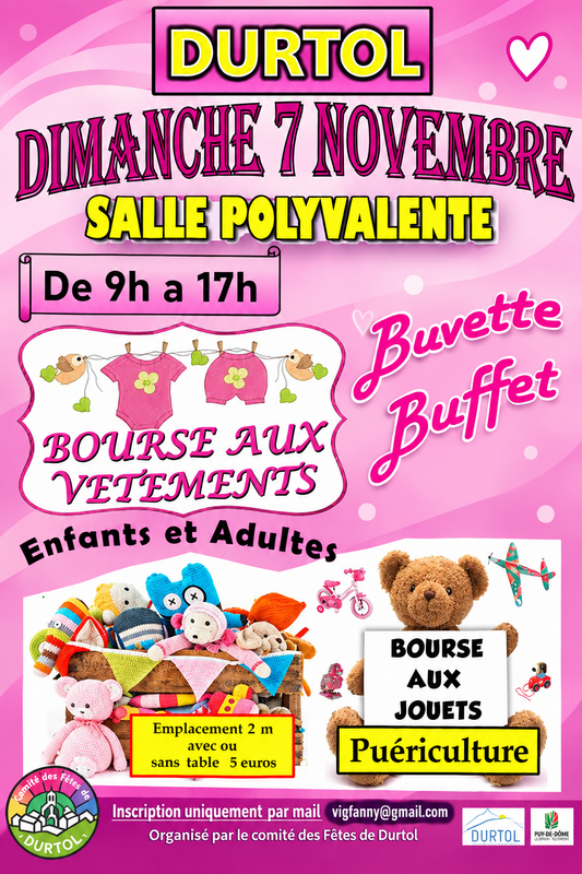 Bourse aux vêtements et aux jouets