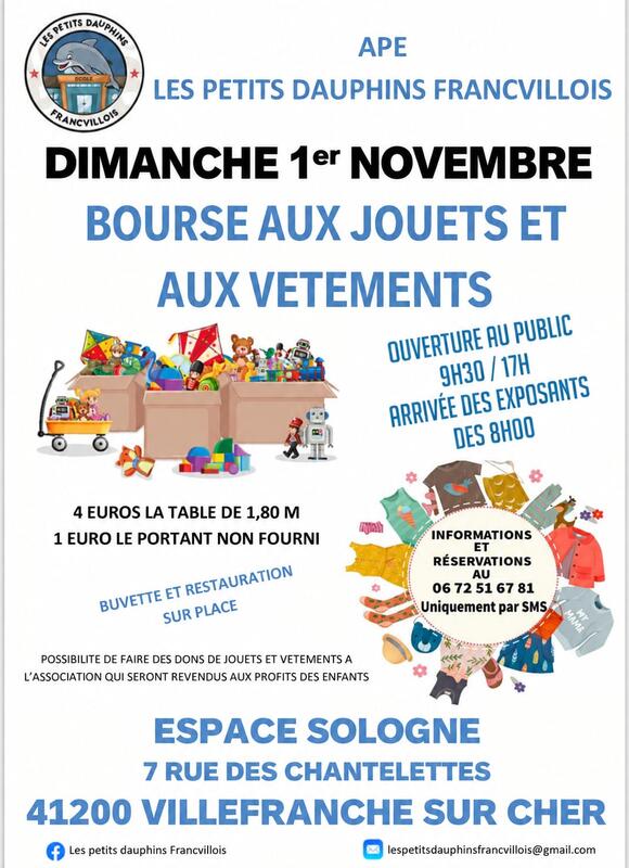 Bourse aux jouets et vêtements