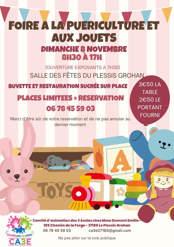Foire à la puériculture et aux jouets du ca3e