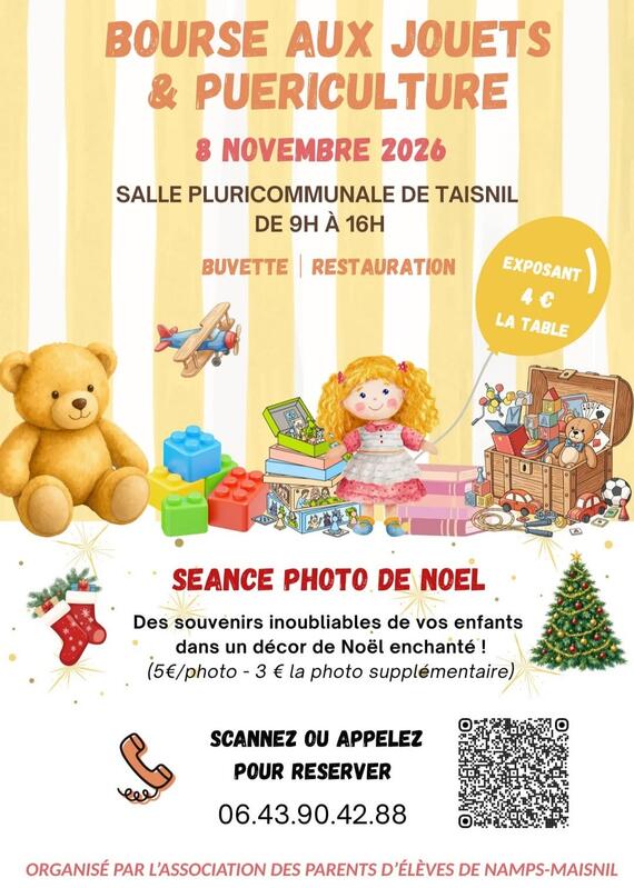 Bourse aux jouets, vêtements et puériculture
