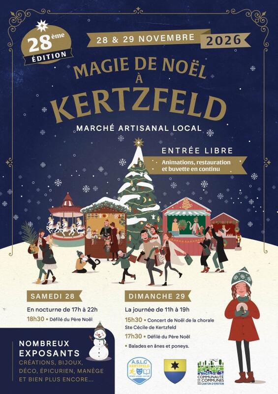 Marché artisanal "magie de noël" à kertzfeld