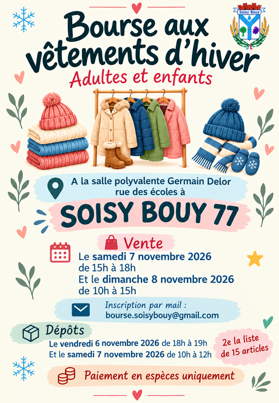 Bourse aux vêtements adultes et enfants hiver