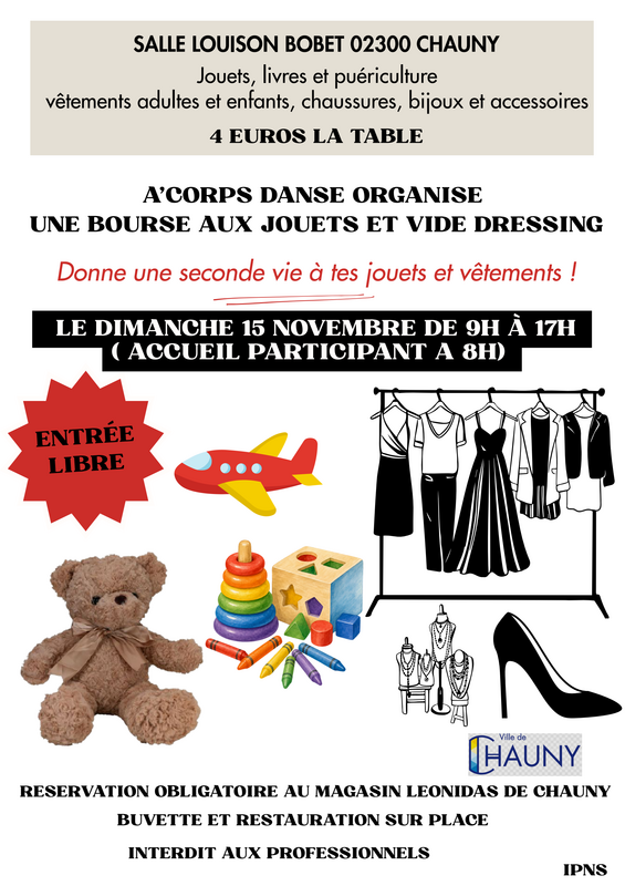 Bourse aux jouets - vide dressing - puériculture