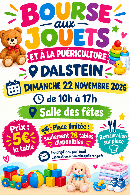 Bourse aux jouets et puériculture