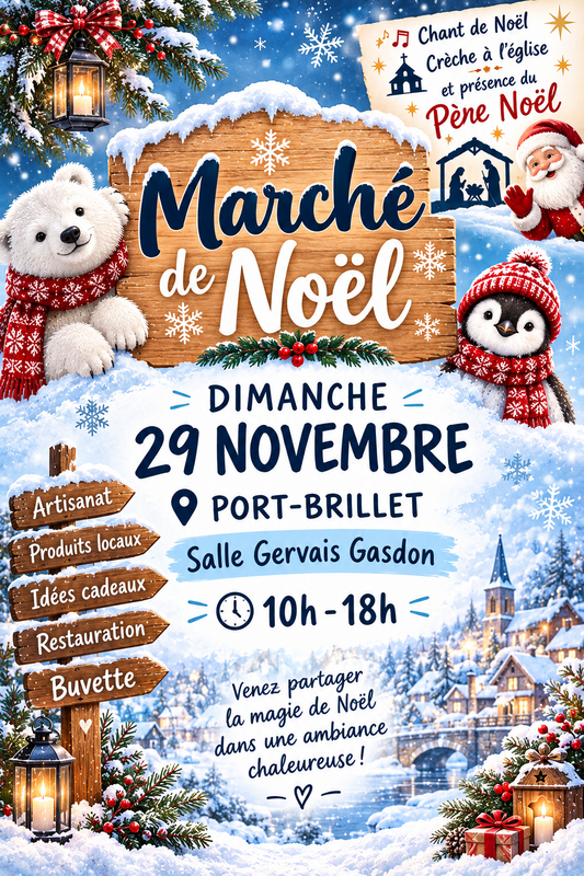 Marché de noël - port brillet