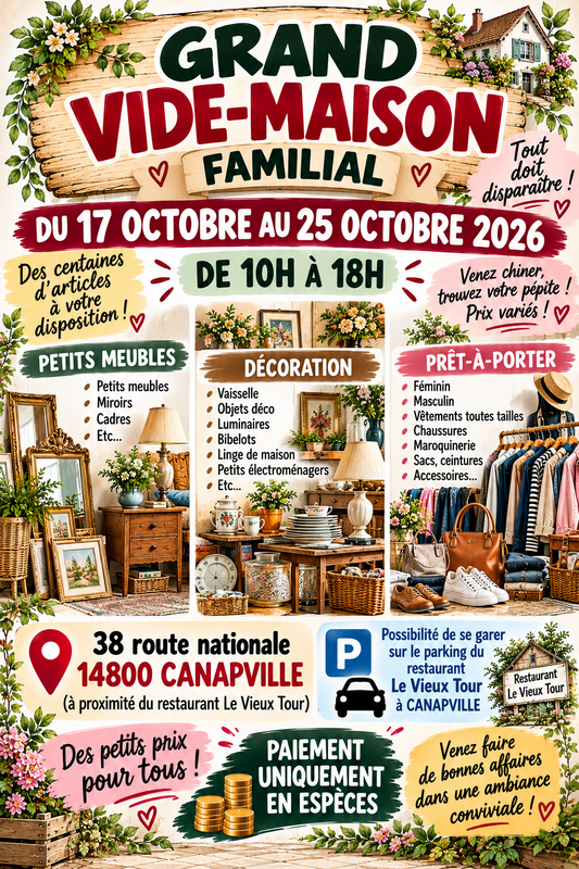Vide maison familial