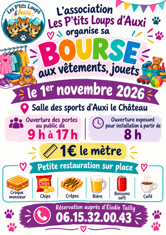 Bourse aux jouets vêtements