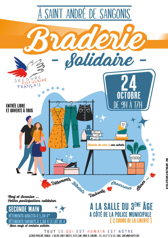 Braderie solidaire du secours populaire