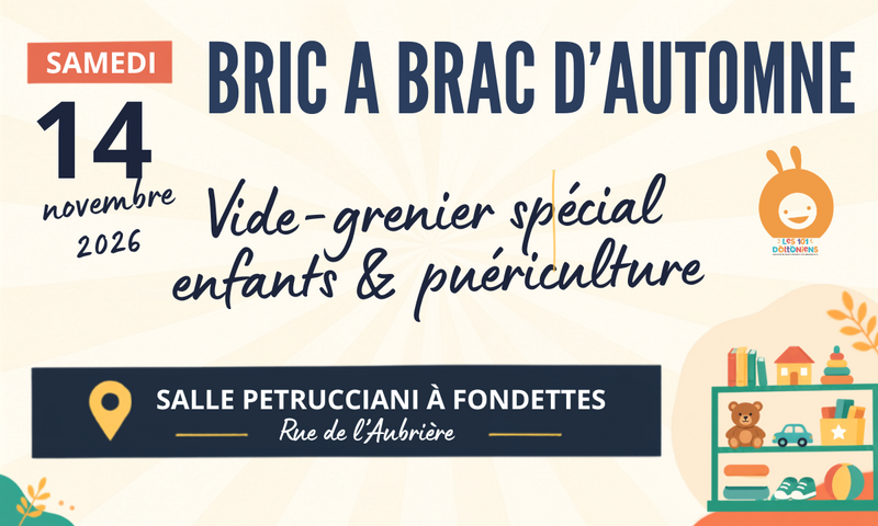 Bric-à-brac d’automne spécial enfants et puériculture