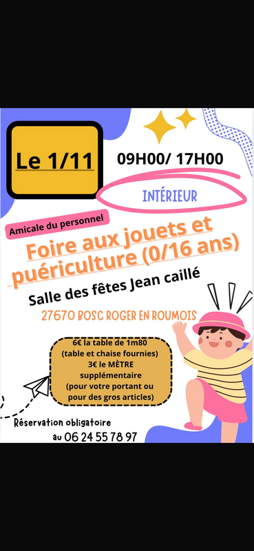 Foire aux jouets et puériculture