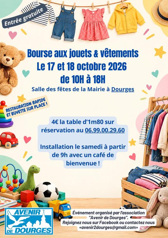 Bourse aux jouets et vêtements