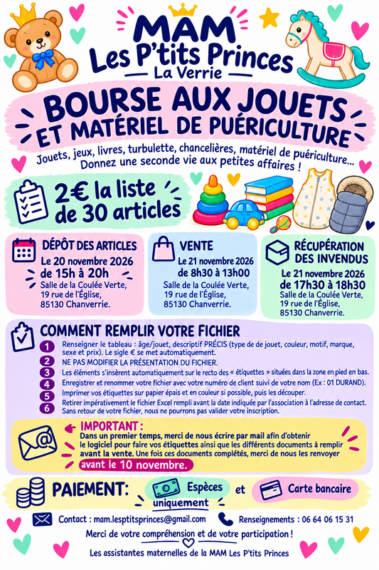 Bourse aux jouets et puériculture